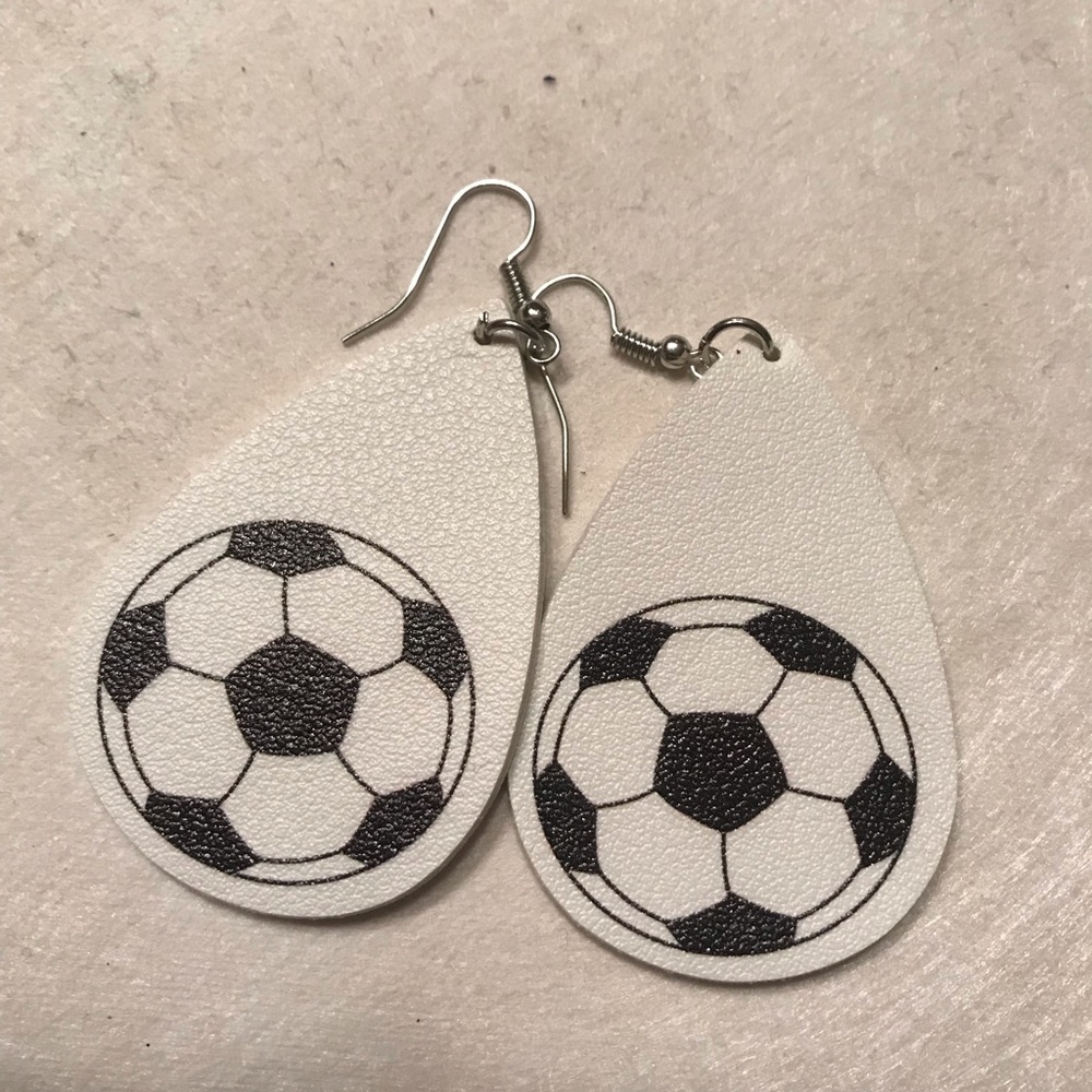 Soccer earrings